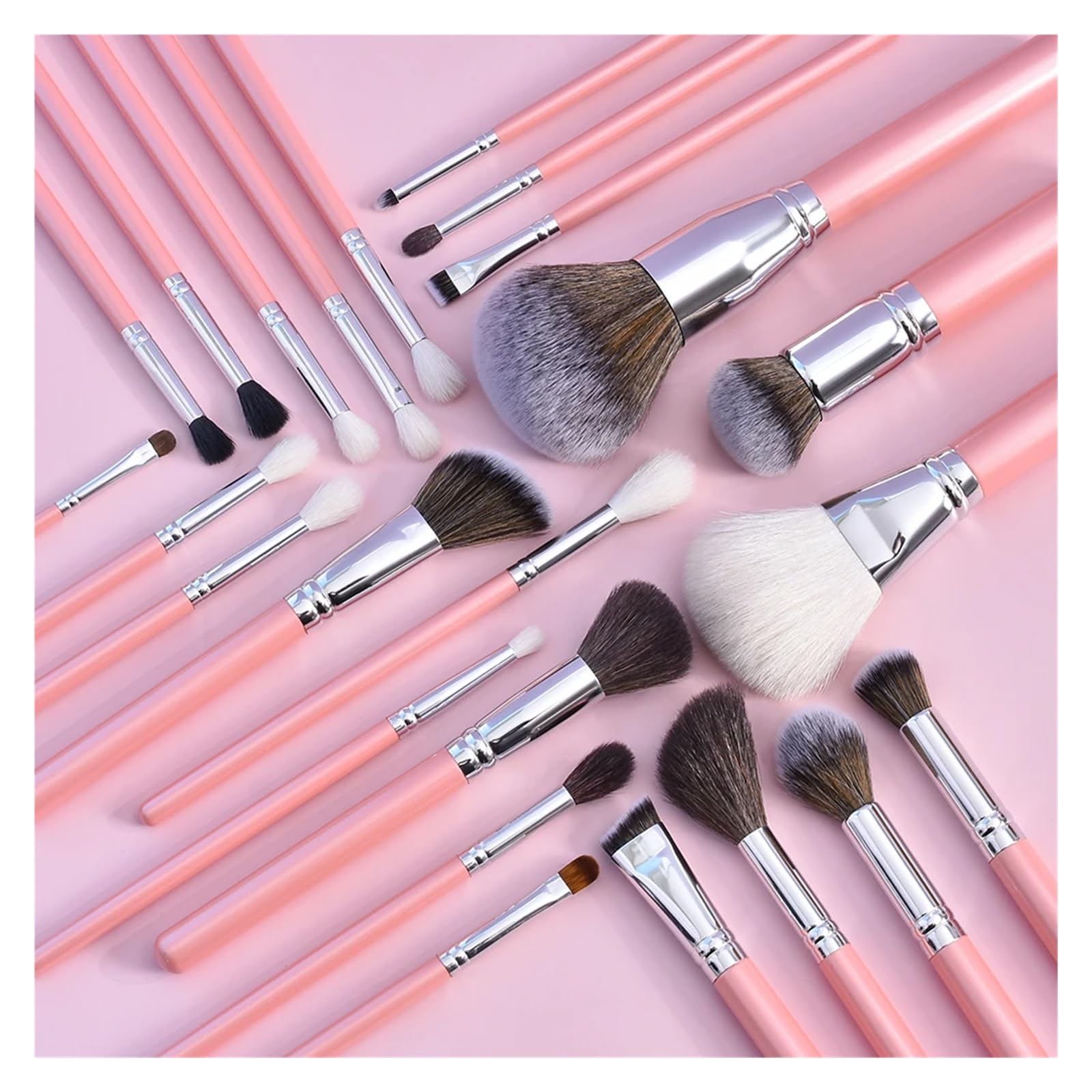 16/26 pezzi Set di pennelli for il trucco professionale for fondotinta, correttore, ombretto, cipria, fard, pennelli cosmetici, strumento di bellezza for il trucco(26 pcs with bucket)