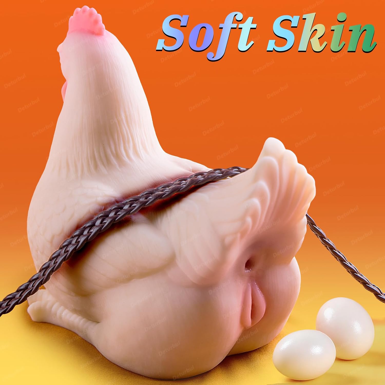 Realistic Sex Doll Torso for Men - Chicken Animal Male Masturbator with Tight Vaginal and Deep Anal, Full Size Cute Chick Sex Toy Pocket Pussy Male Stroker Adult Toy for Men Women Sex Pleasure 6 lb