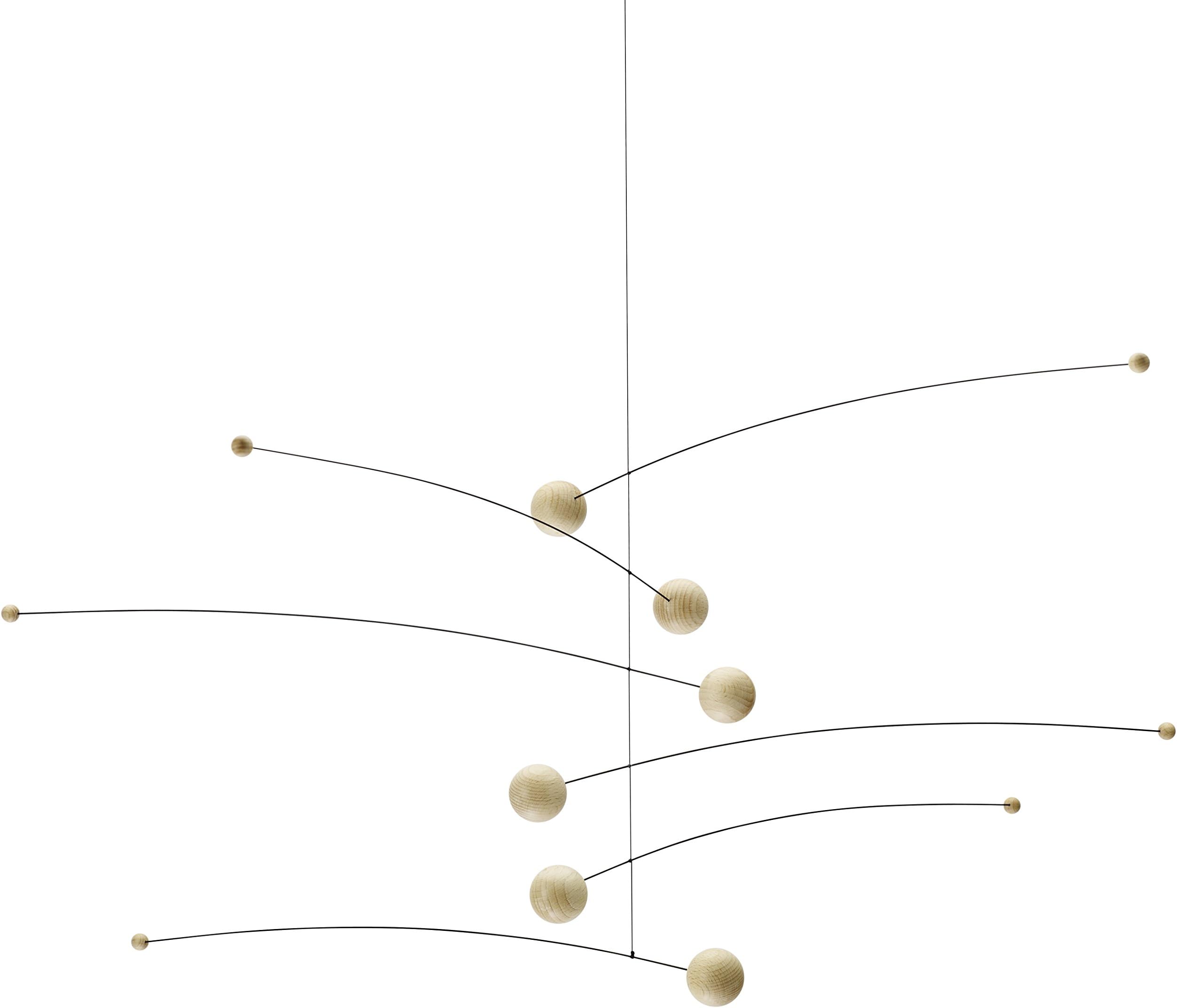 Futura Nature/Nature Hanging Mobile - 30 Inches Beech Wood - Handmade in Denmark by Flensted