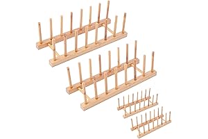 Premium 4-Pack Bamboo Wooden Art Studio Organizer