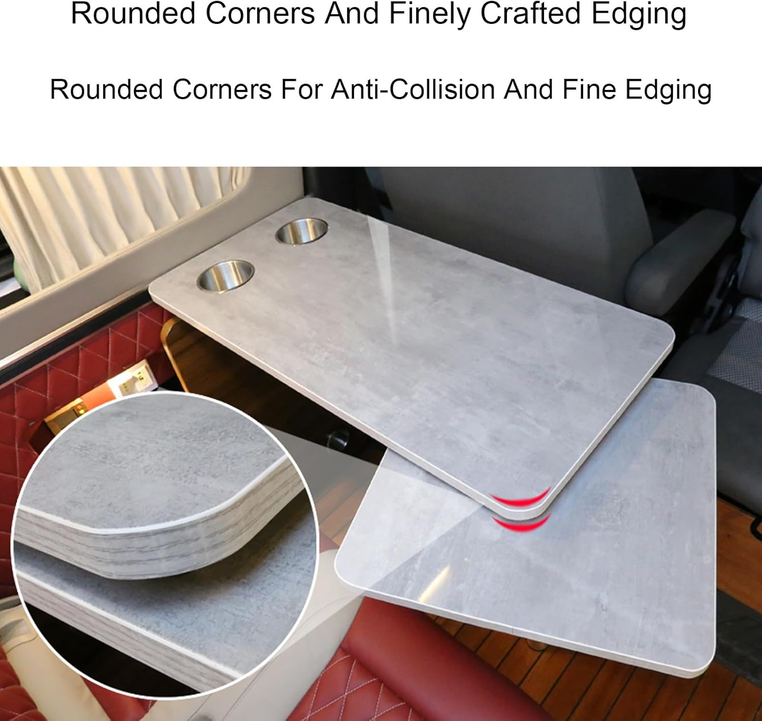 Foldable Rv Tables, Removable Adjustable 360 Rotation Function, Wall Mounted Floating Dinning for Outdoor Camping Picnic