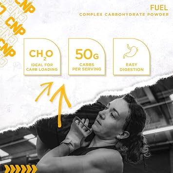 CNP Professional Fuel, Complex Carbohydrate Powder with CH20, 50g Carbs, Easy Digestion, 1.8kg, 36 Servings, Unflavoured (Pouch)
