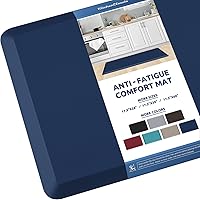 Vista 55 de KitchenClouds - Tapete acolchado antifatiga, impermeable, antideslizante, para escritorio de pie, cocina, hogar, fregadero y oficina, 17.3 x 28 Gris