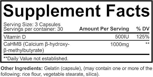 Miniatura 4 de NutraKey Cápsulas HMB, 90 unidades