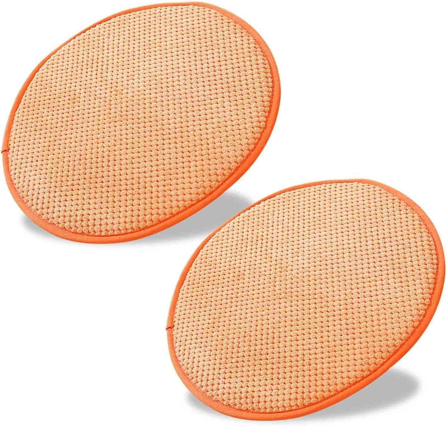 Coussin de tabouret rond lot de 2 ou 4 assises antidérapantes et lavables pour chaise et bar
