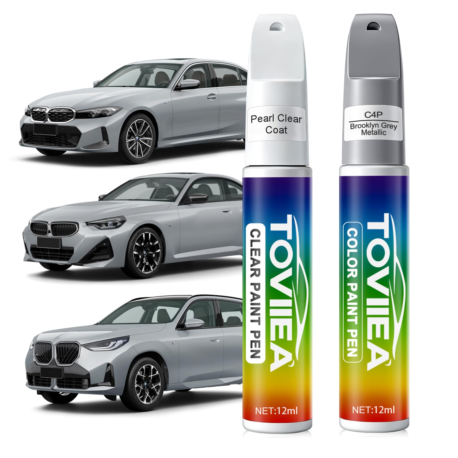 Alpine White(300) Touch Up Paint Compatible with BMW,2-In-1 Car Scratch Remover Pen,Car Paint Scratch Repair Kit for Scratches,Chips & Nicks,2-PCS SET — view 11