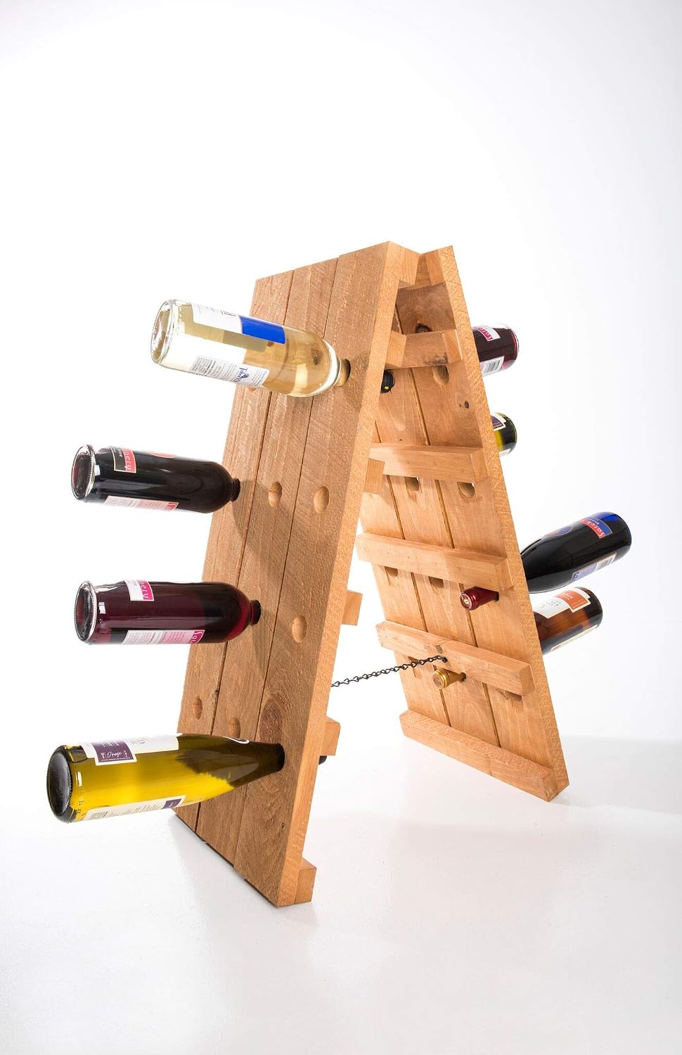 Soporte de Vino de Madera para Pared 24 Botellas Cocina miniatura 1
