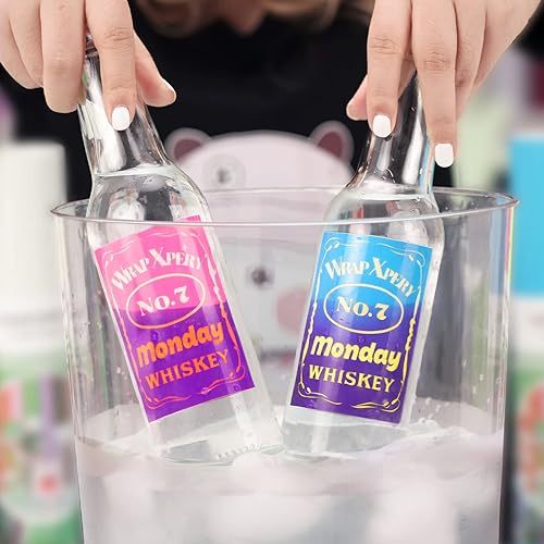 Miniatura 4 de WRAPXPERT Adhesivo permanente de vinilo que cambia de color frío, paquete de 12 unidades de vinilo permanente frío de 12 x 6 pulgadas, hojas de