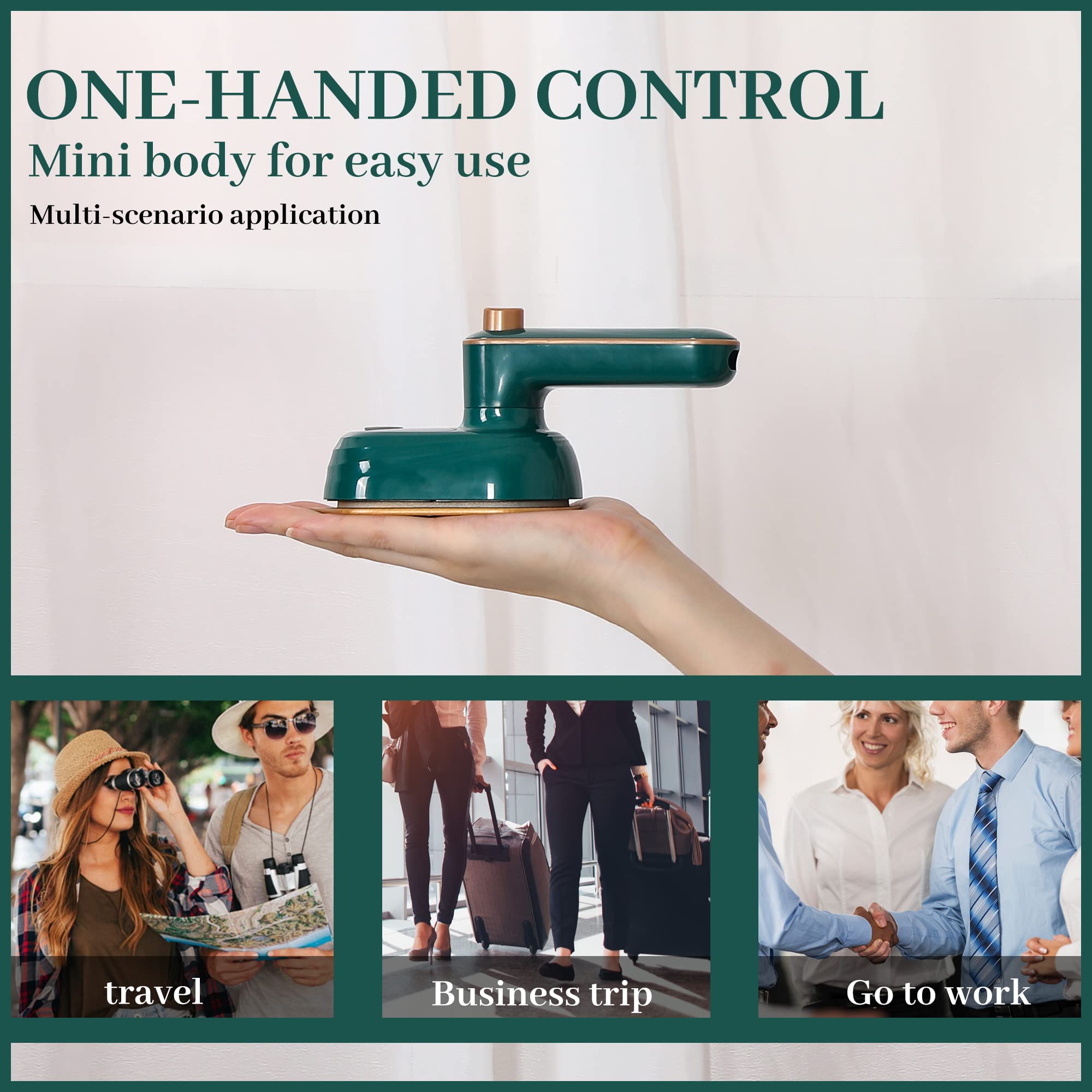 Micro Steam Iron Dry & Wet Ironing Portable Mini Steam Iron for Clothes