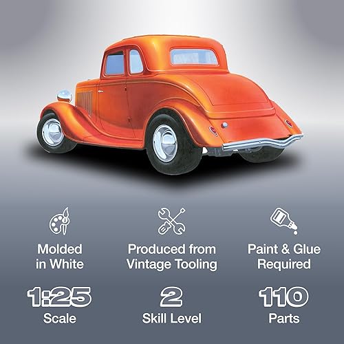 Vista 109 de AMT Round 2 1967 Ford Mustang GT Fastback Kit de modelos a escala 1:25, cromo (AMT1241)