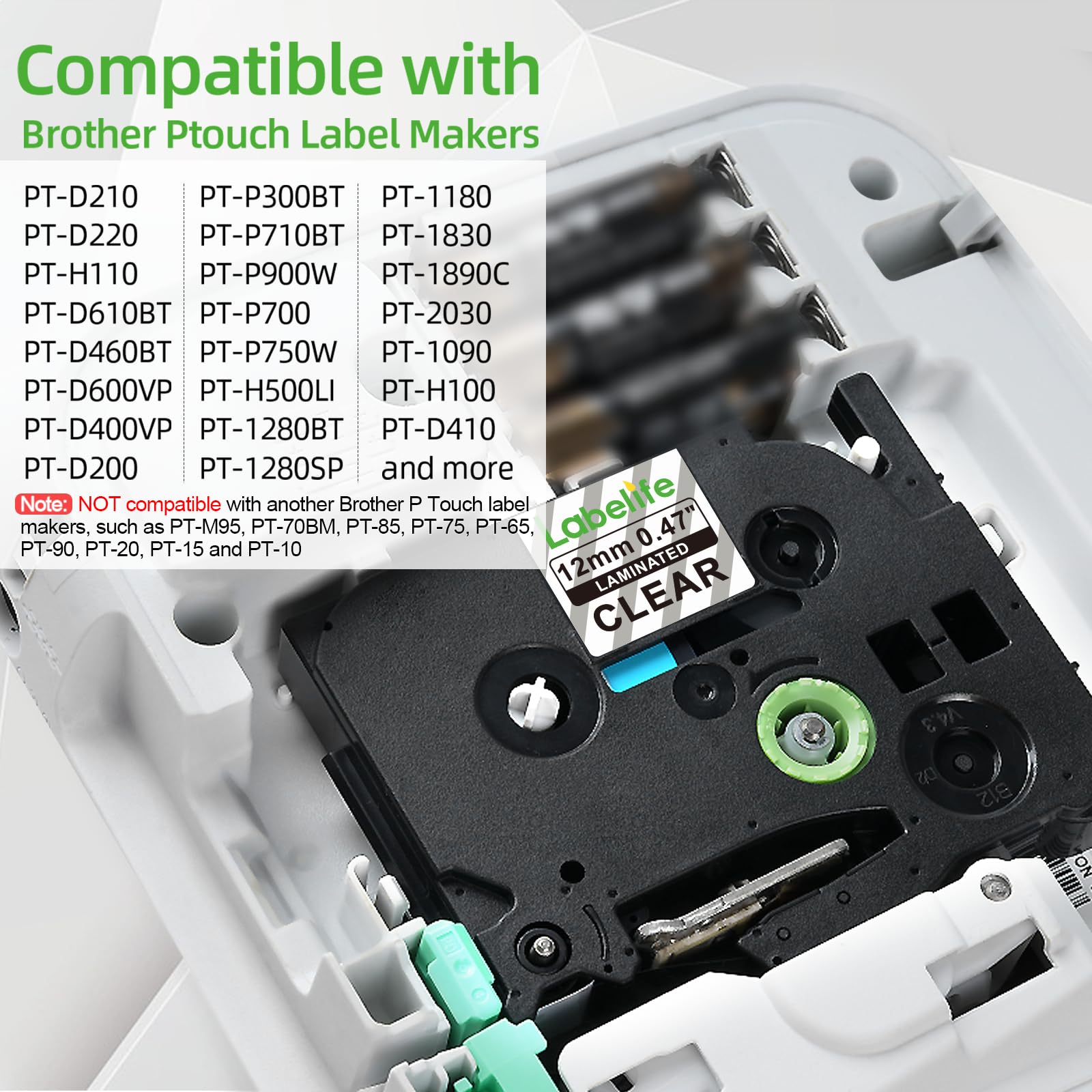 4-Pack Compatible with Dymo Label Maker Refills Replacement for Dymo