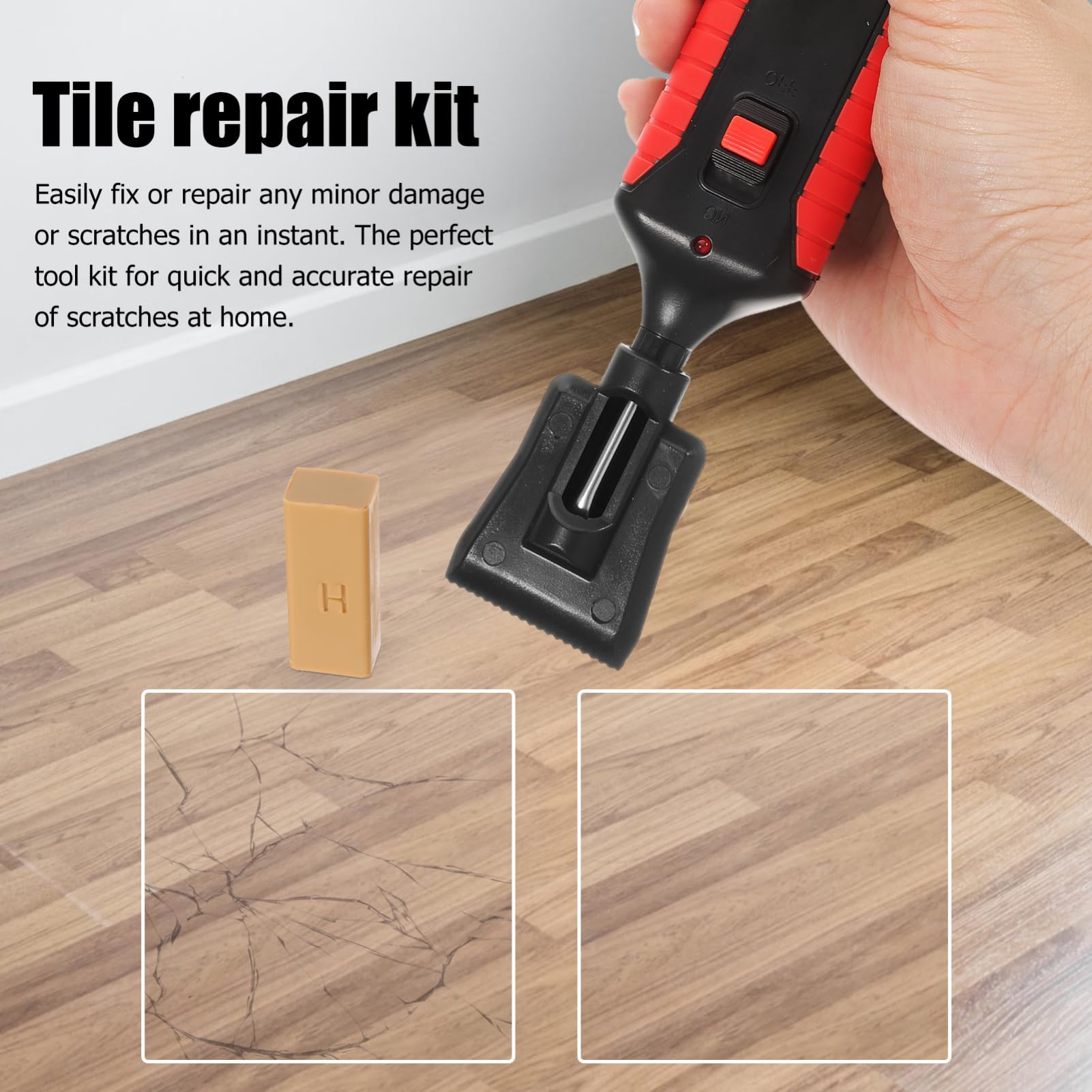 Strumento Riparazione Pavimenti In Laminato – Pinza Ergonomica Con Ventosa E Feltro Anti-graffio, Per Legno, Ceramica E Vinile