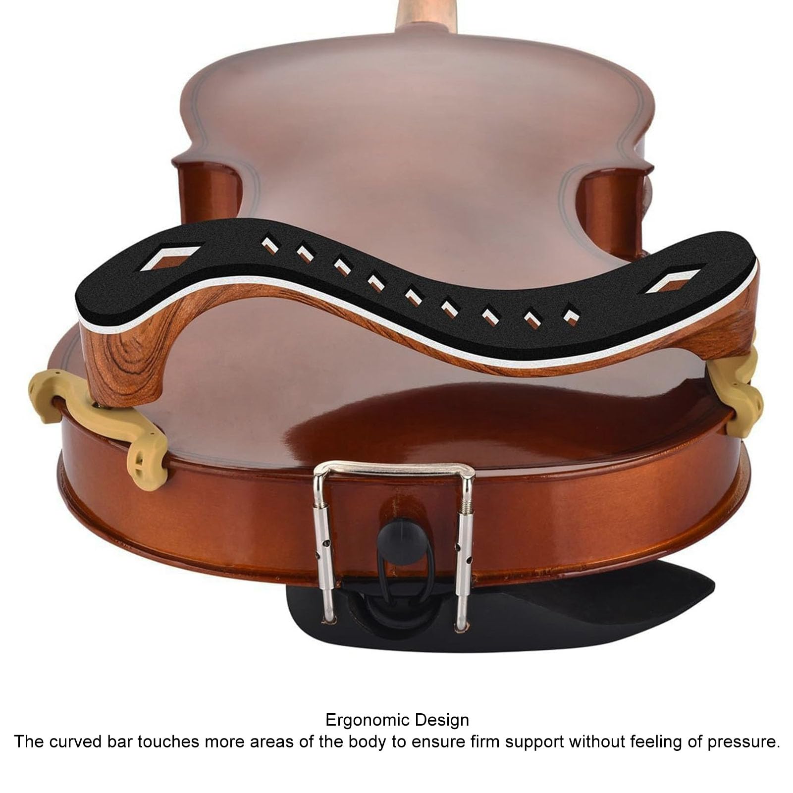 Reposapiés para Violín, Reposapiés Ajustable para Violín, Almohadilla de Soporte, Reposapiés Antideslizante para Violín para Práctica (3/4-4/4)