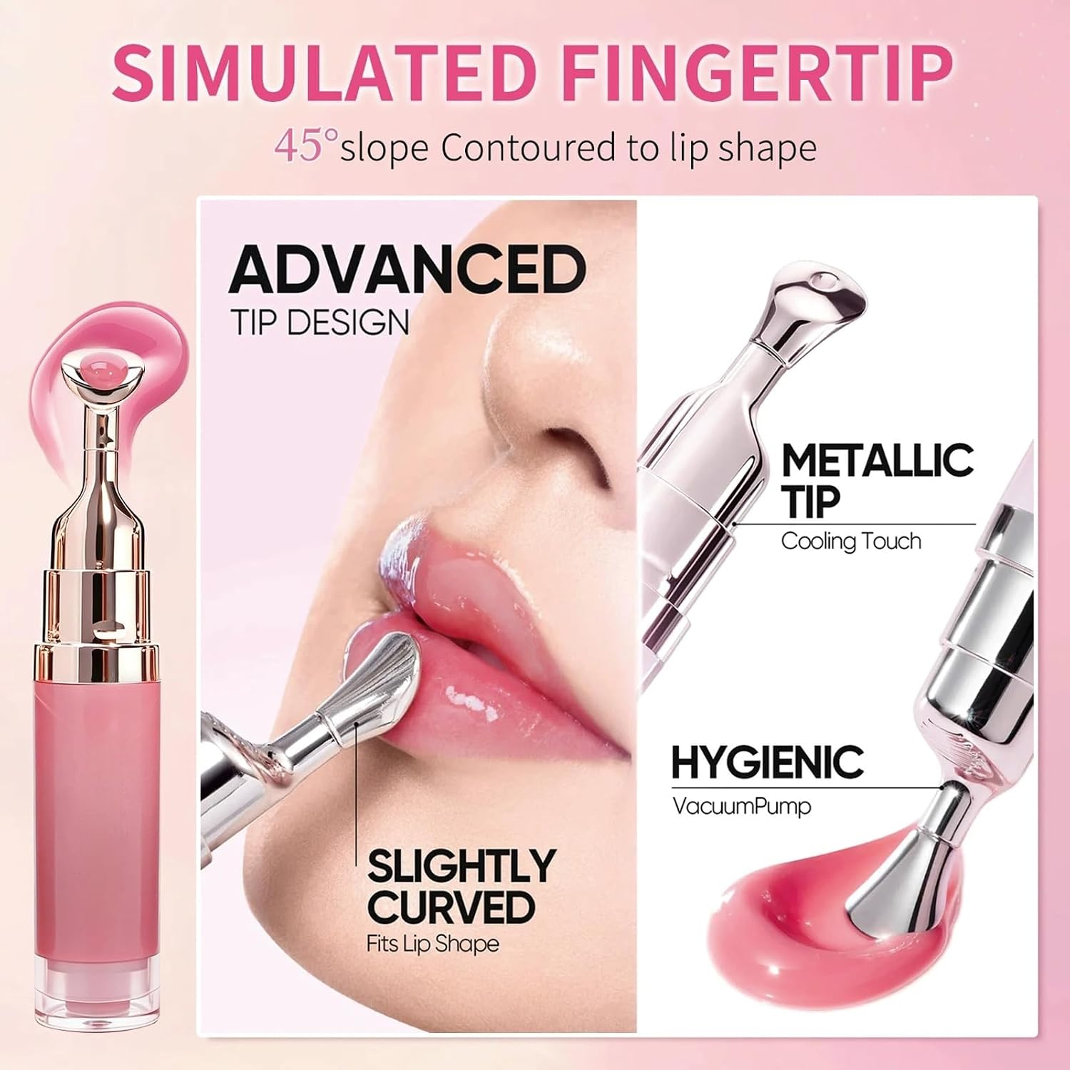 2-in-1 Hydrating Lipstick & Gloss | Tinted Finish, Plump Soft Lips, Smooth Texture for Daily Lip Makeup (05#) image 4