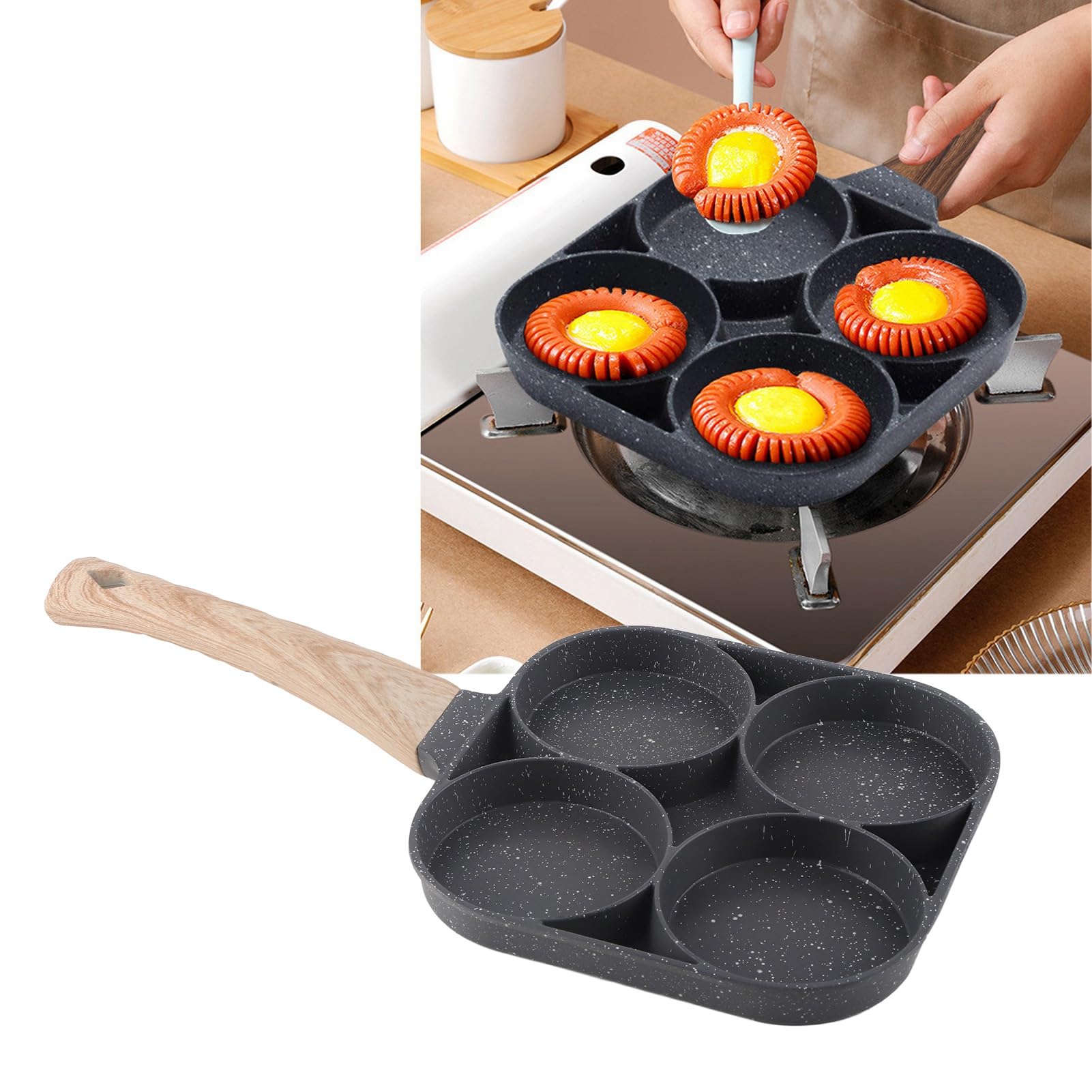 Tris Padelle Gran Pierre Alluminio Antiaderente Con Coperchio Vetro Cm 20 24 28 - Foto 8