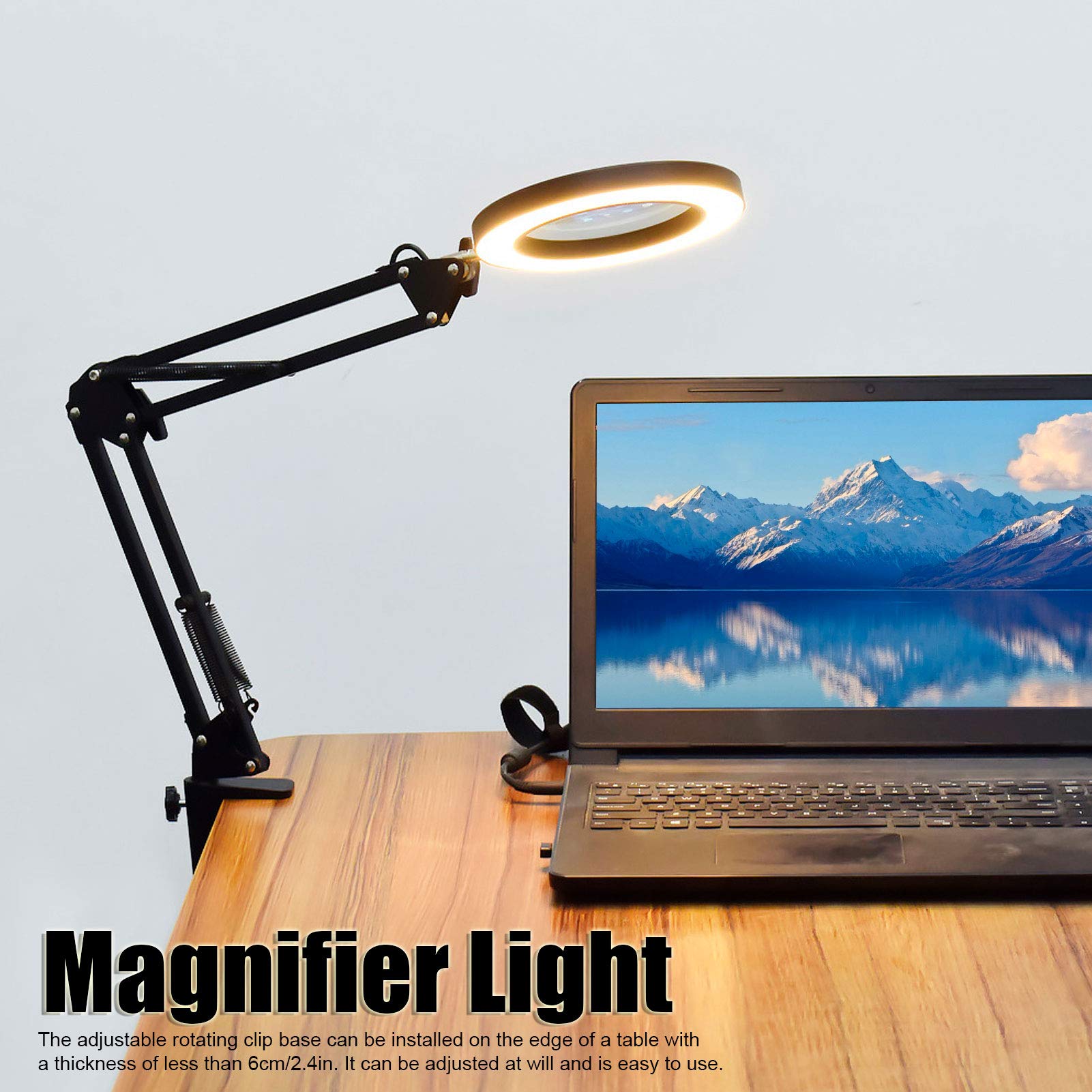 Lampada Per Scrivania Lente Ingrandimento Con Luce Da Tavolo X