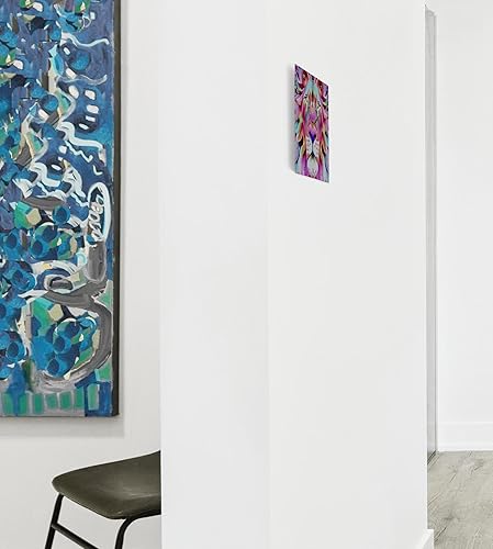 Miniatura 4 de 3dRose Wall Clock Silent - 10 inch - an Unreal Dreamlike Lion Fantasy Art - Acrylic Art - Geometric Abstract