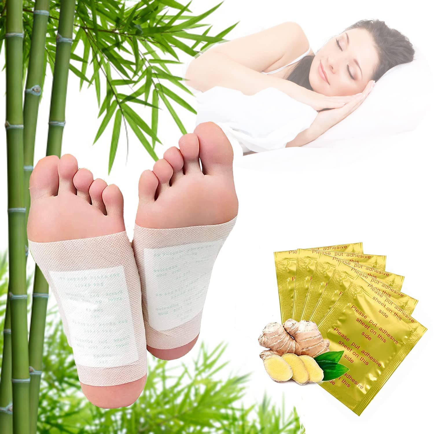 Dhanuom Detox Foot patches,Body Cleansing Toxin Remover Foot Pad, Relaxing Stress Relief Natural Deep Sleep Patch, For Men & Women(10 Pcs) (30)