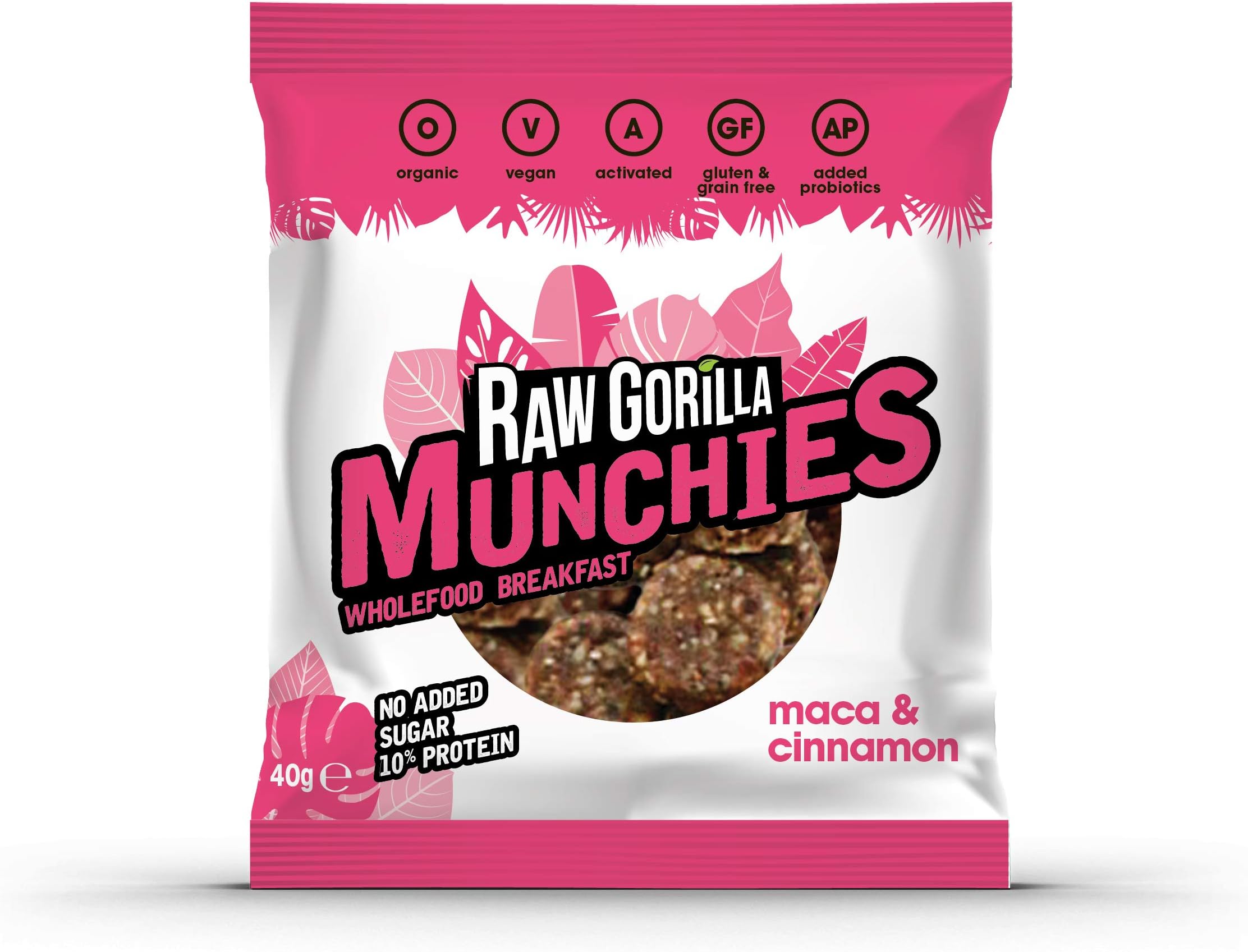 RAW GORILLA Maca & Cinnamon Munchies 40g (PACK OF 1)
