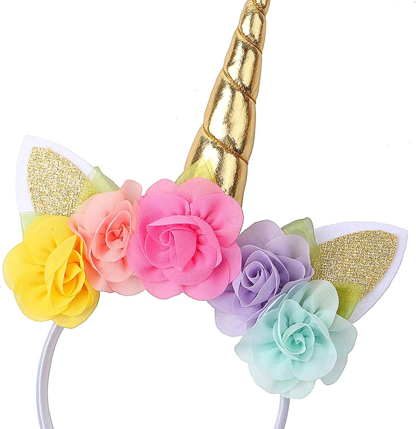 Unicorn Headband for Girls & Women – Tiara Costume Accessory for Birthday Party, Halloween, Cosplay, Age 3 and Up
