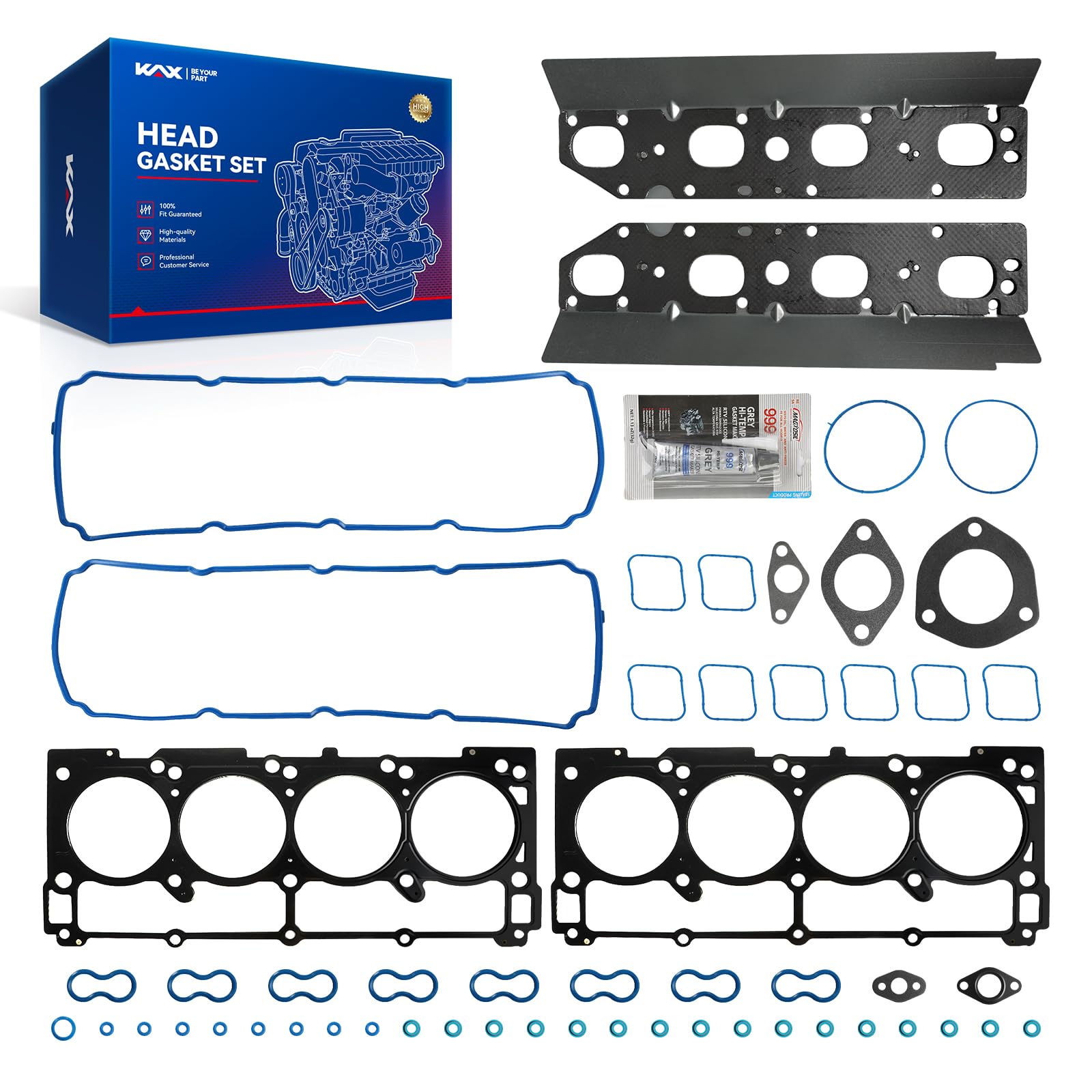 KAX Engine Cylinder Head Gasket Set Fit for Ram 1500 2011-2024 5.7L