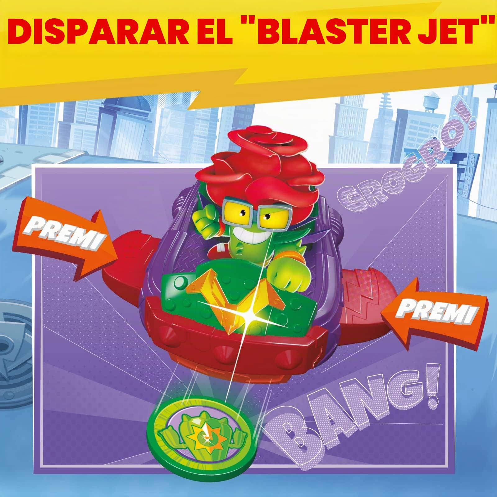 SUPERTHINGS - Spike Roller, Gran vehículo con Dos vehículos acoplables, 3 Superthings y 1 Kazoom Kid exclusivos