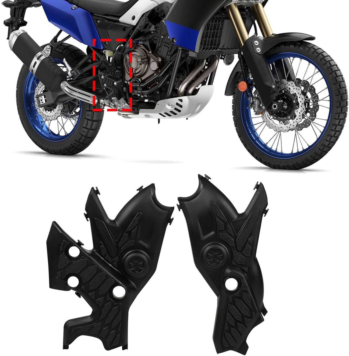 Motorbike Accessories Motorcycle Frame Protector Engine Side Trims Panel Protector Bumper Frame Protections Guard