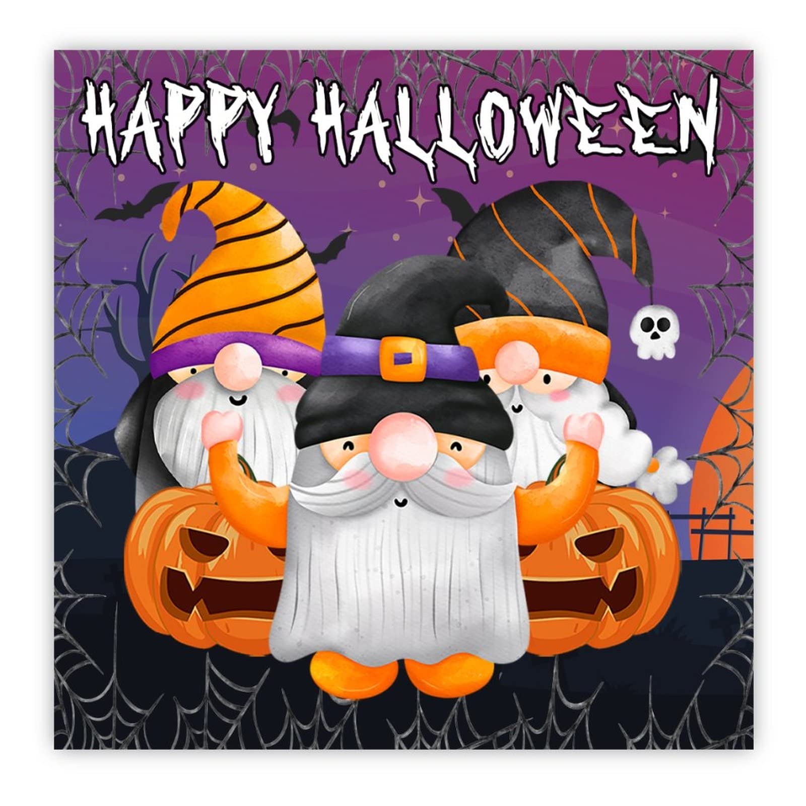 Plaque bois Happy Halloween et deco citrouille retro pour mur de chambre
