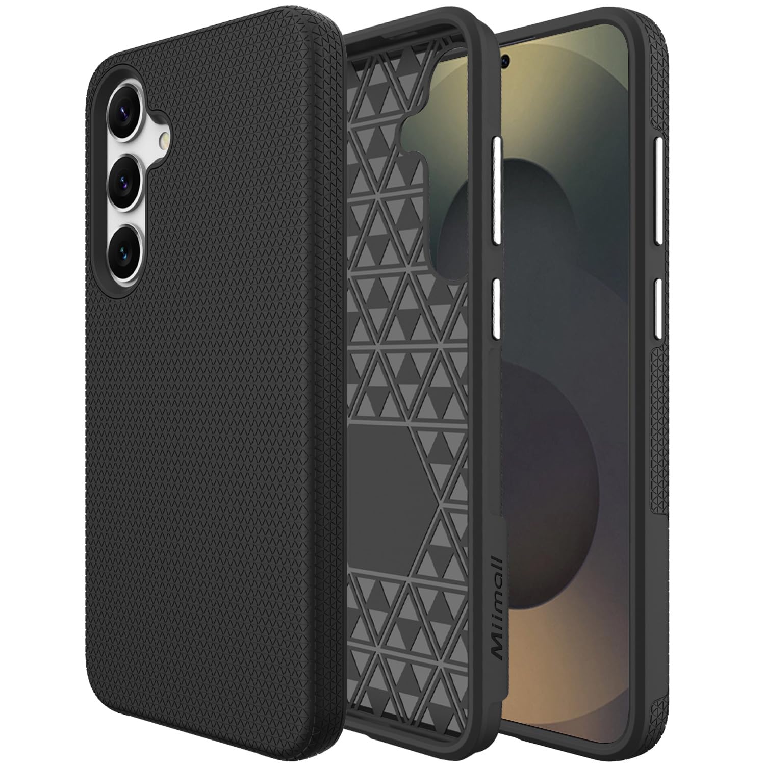 Miimall Slim ＆ Rugged for Samsung Galaxy S25 Plus Case, 10FT Military Grade Drop Protection, Anti-Slip Grip Anti-Scratch Thin Heavy Duty Shockproof