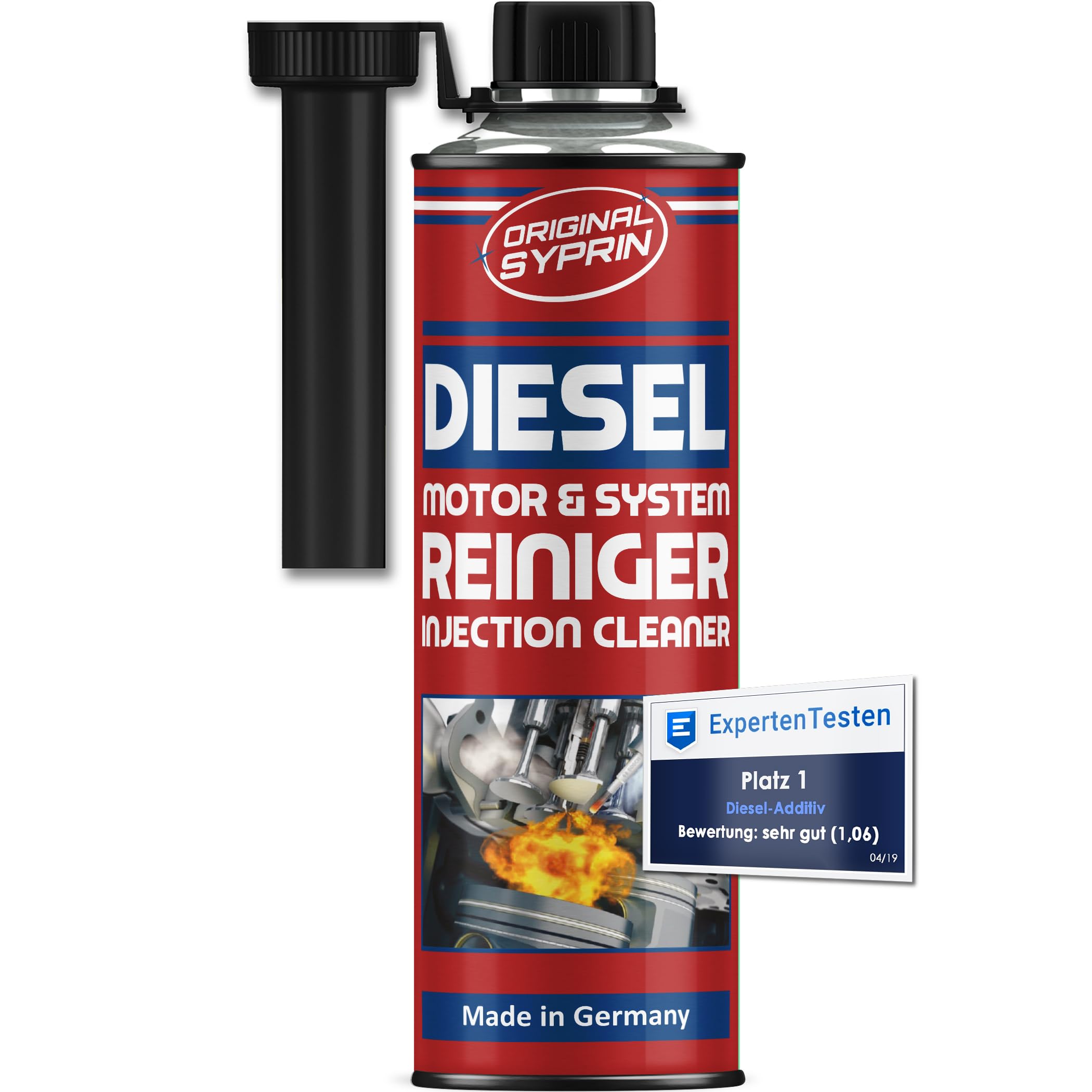 SYPRIN Original Diesel System Reiniger - Systemreiniger für Dieselmotoren I Reinigung Dieselpartikelfilter DPF Einspritzdüsen Injektoren - 500ml