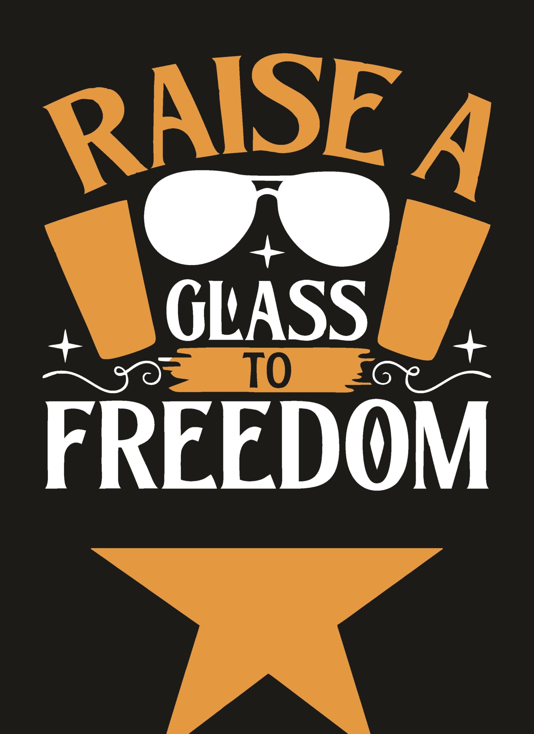 Hamilton Raise A Glass To Freedom Quotes 9.25 by 12.8 in Black… – view 5