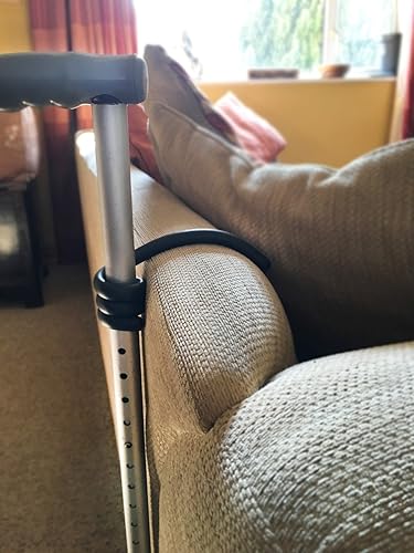 Miniatura 6 de Soporte para bastón, paquete de 2 lazos para un almacenamiento fácil y seguro de bastones para evitar que tu bastón se caiga al suelo desde tu