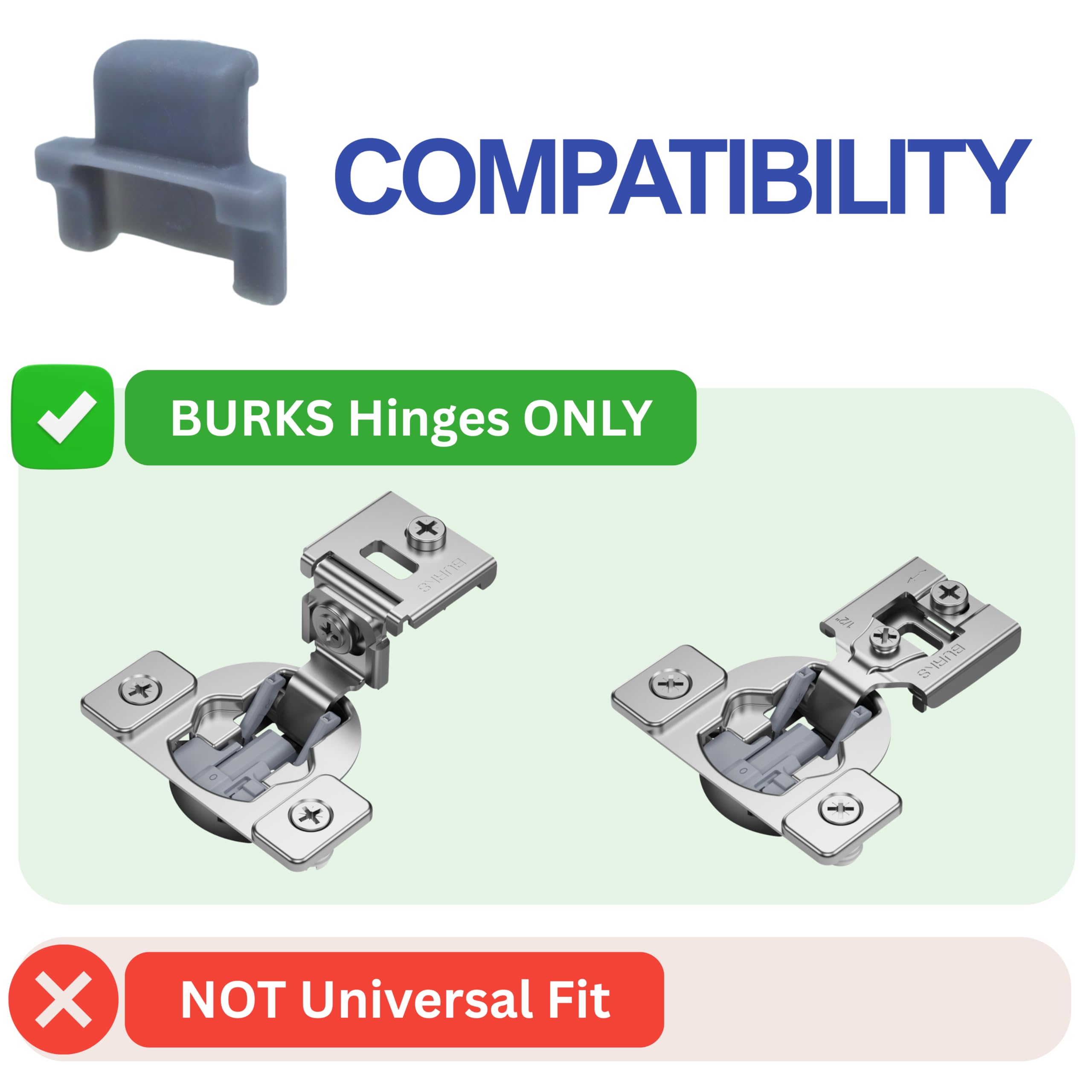 BURKS Hinge Restrictor Clips - 10 Pack -2