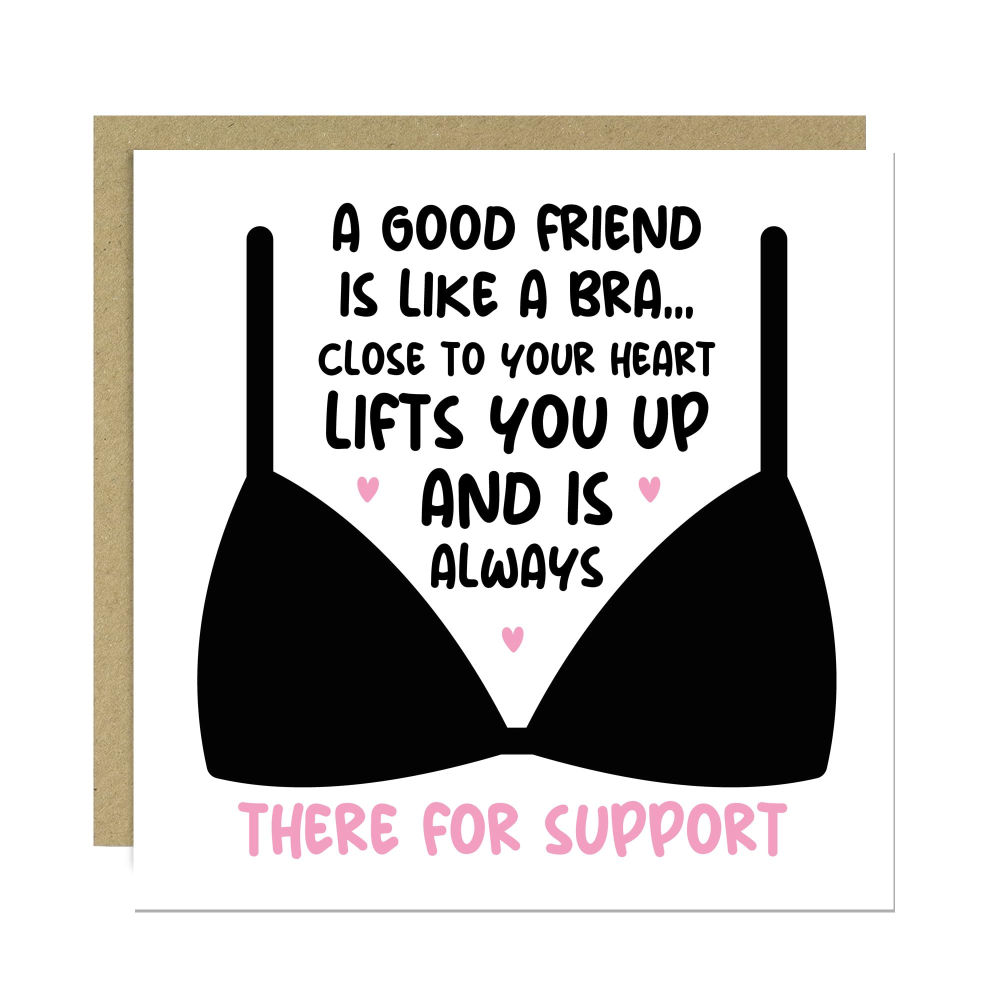 RED OCEAN Funny Card For Best Friend Christmas Birthday With Kraft Envelope Included Friendship Card Thank You For Best Friend Joke Her