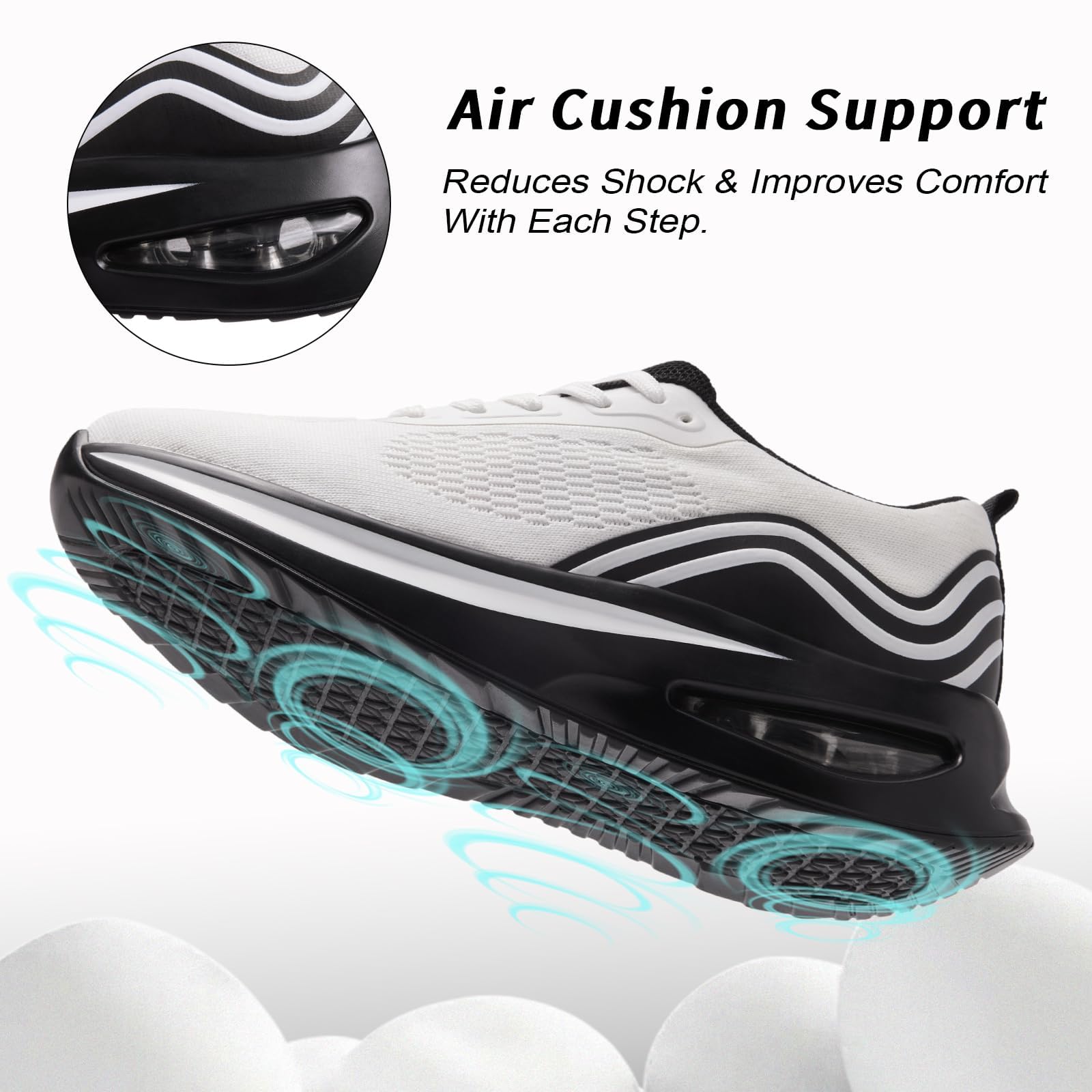 Baskets Femme Chaussures de Running Léger Respirant Confortable Extérieur Gym Jogging