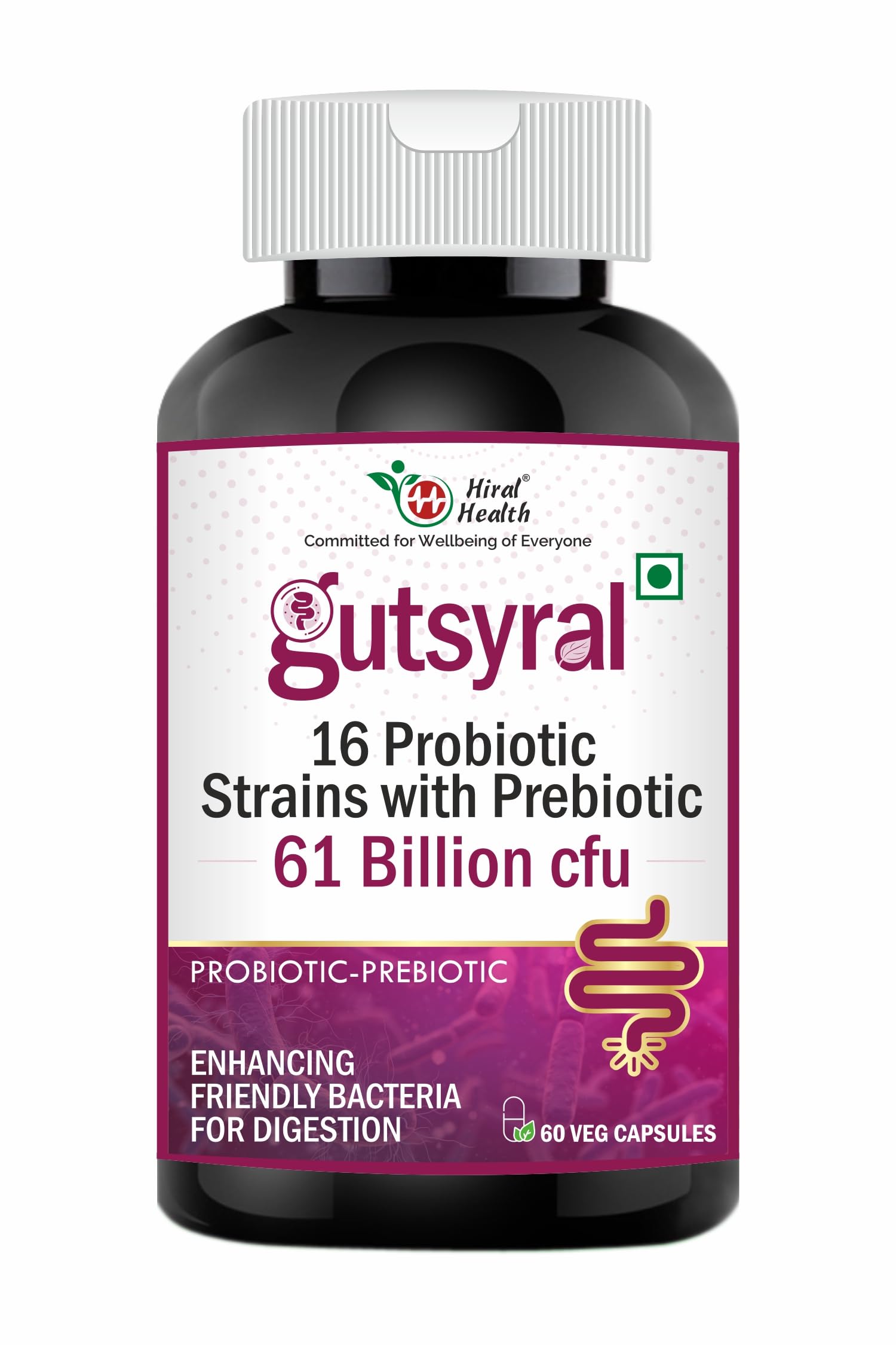 See full amazon price history chart for Hiral Healths Gutsyral: Probiotic & Prebiotic Supplement | 61 Billion CFU, 16 Probiotic Strains with Prebiotics, Relief from IBS, Bloating, Gas - 60 Veg. Capsules | Shelf-Stable Formula - Pack of 2 Hiral Healths Gutsyral: Probiotic & Prebiotic Supplement | 61 Billion CFU, 16 Probiotic Strains with Prebiotics, Relief from IBS, Bloating, Gas - 60 Veg. Capsules | Shelf-Stable Formula - Pack of 2 (B0BR58SY8V) Amazon Price History, Amazon Price Tracker