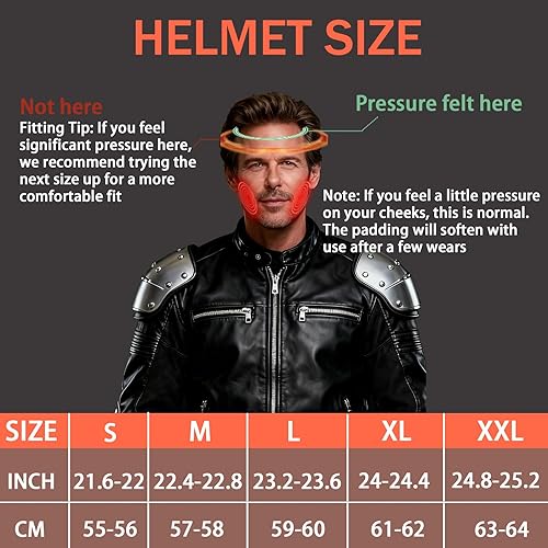 Miniatura 7 de Uchoose Modular Motorcycle Helmet for Men Women, Dual Visor Flip up Motorcycle Helmets DOT Approved Full Face Helmet for Adults, Clear Lens Included