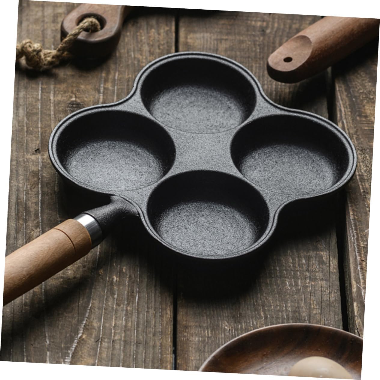 SECFOU 1pc Non-stick Fried Pan Design Versatile and Pancake Maker Suitable for Induction and Open Flame Cooking Easy to Clean and Use