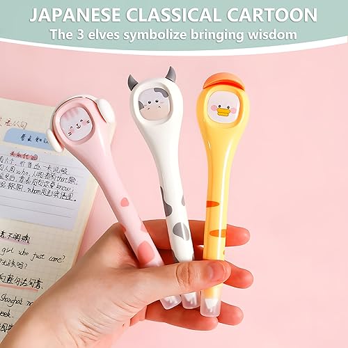 Miniatura 2 de Cinta correctora, lindo bolígrafo de cinta corrección blanca japonesa de secado rápido, con aplicador en forma de bolígrafo Kawaii fácil de usar,