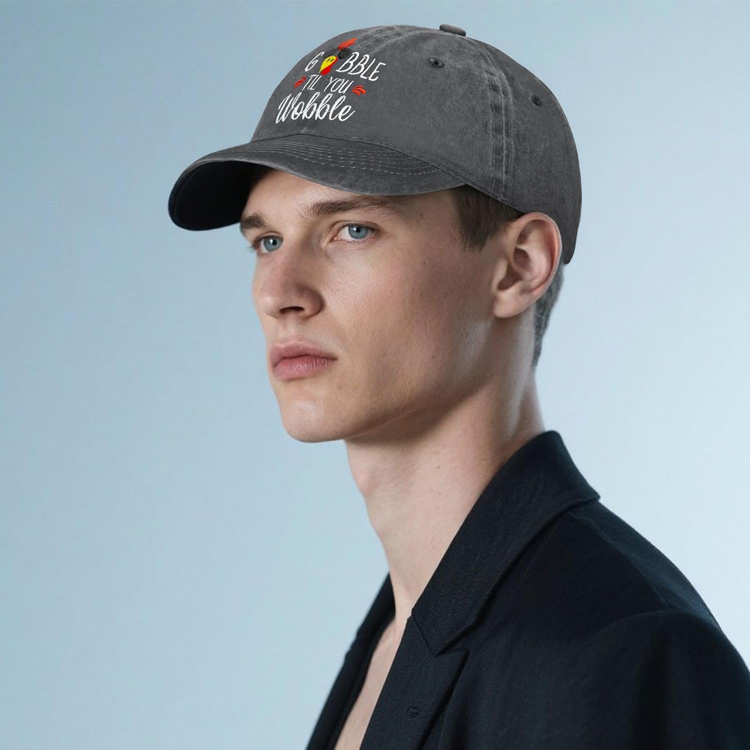 Baseball Cap for Women Men Embroidery Adjustable Washed Distressed Trucker Hat - Image 6