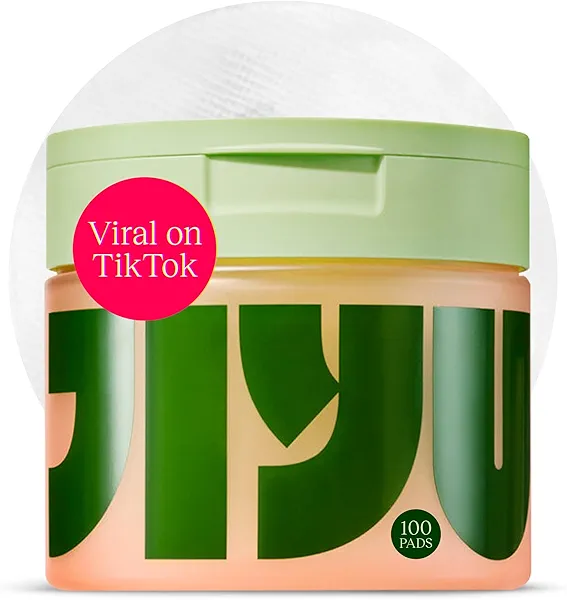 JiYu Toning Polish Pads - Korean Skincare for Dark Spots, Wrinkles & Dull Skin - Hydrating Facial Treatment with Snail Mucin, Niacinamide, Peptides & Centella - 100 Count
