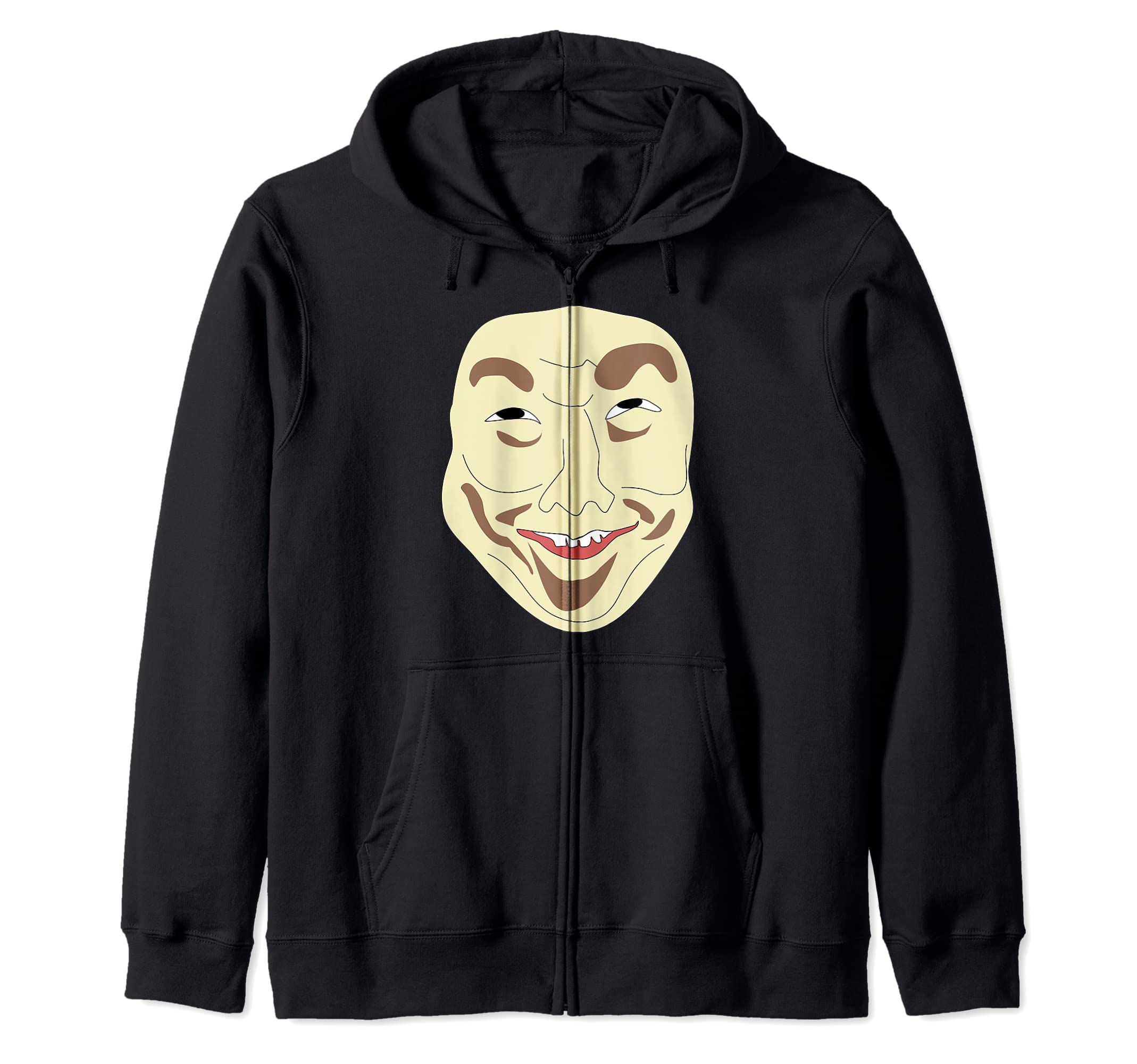 Trolls Novelty Troll Face Video Memes ClothingTrollge, Trollface Funny Troll Face, Rage Comic, Dank Meme Zip Hoodie