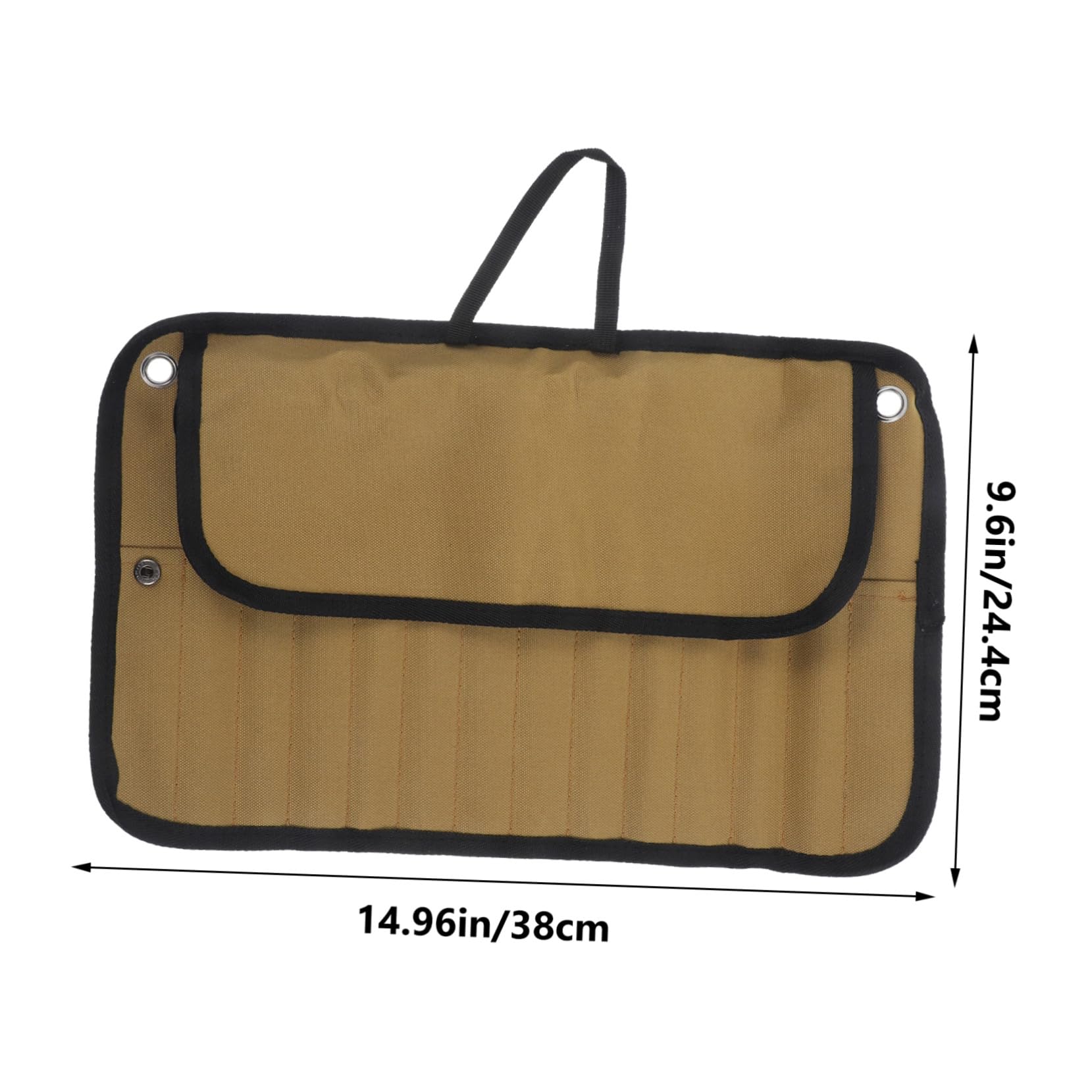 Campingbesteck Satz 1 Satz aus Edelstahl mit Nylon Rolltasche | Silber, Leicht und Tragbar, für Camping und Wandern, Kompaktes Outdoor Zubehör für Unterwegs