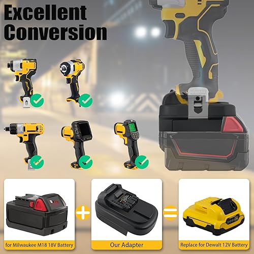 Miniatura 2 de Convertidor MIL18DW12 para MIL M18 18V batería a rocío 12V herramienta