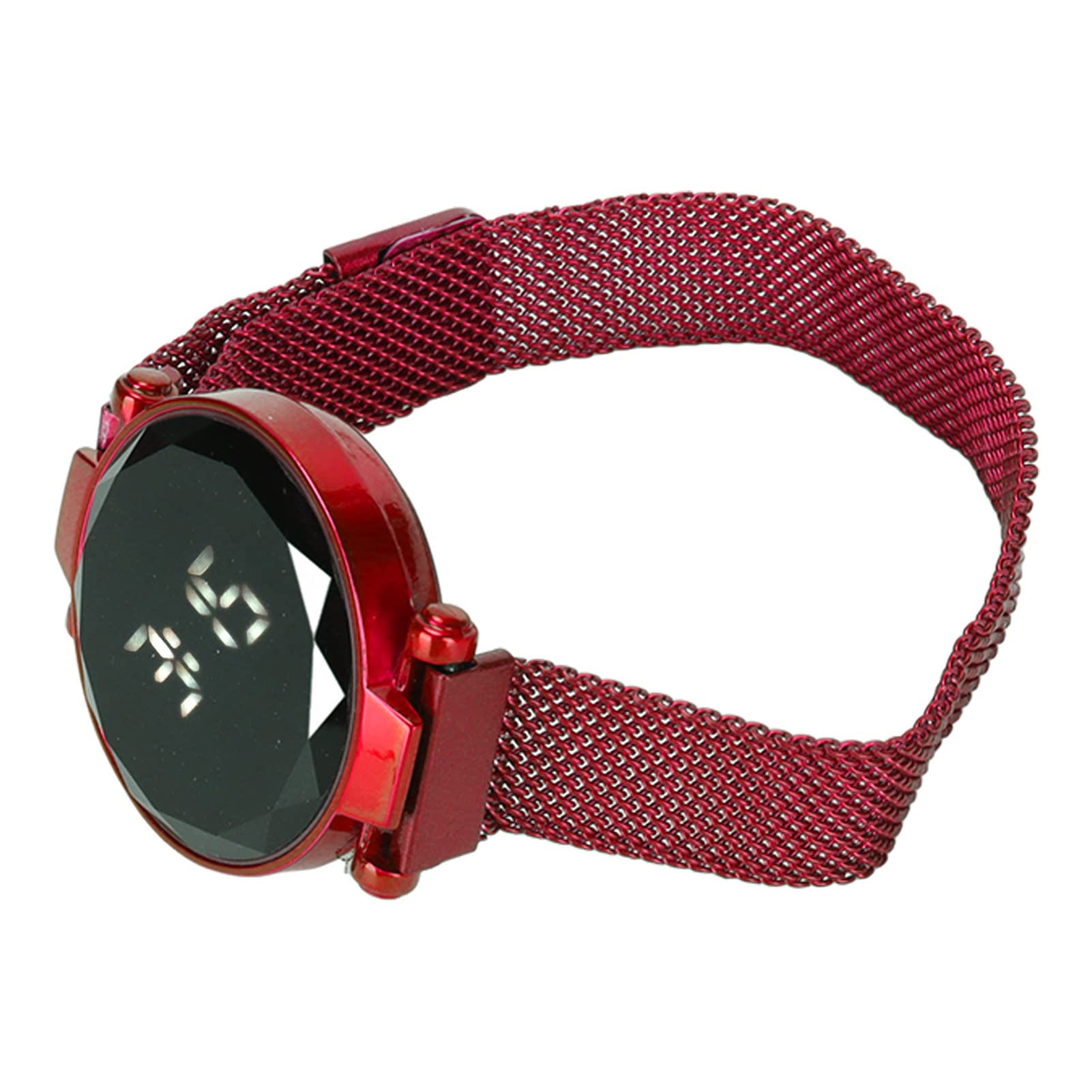 Cocoarm Reloj LED Redondo, Material de Aleación, Pantalla Táctil Grande, Diseño de Moda para Mujeres, Adolescentes y Niñas