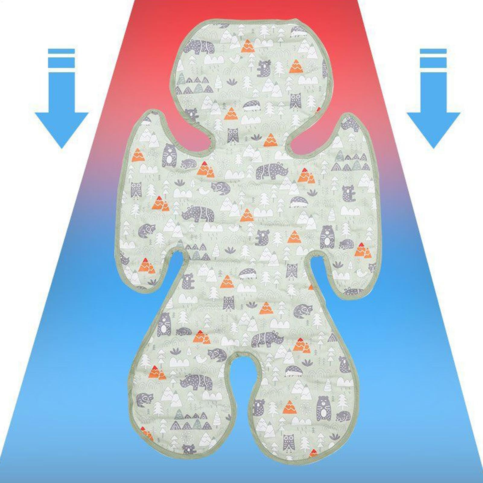 Kinderwagen Kühlmatte, Baby Kinderwagen Sitzeinlagen Baby Kühlkissen Für Kinderwagen Kinderwagen Kühlkissen Autositz Kühlpad Für Babys Sitzauflage Für Kinderwagen