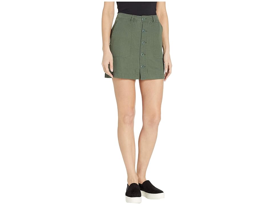 

Sanctuary Venture Surplus Button Front Skirt (Washed Peace Green) Women's Skirt