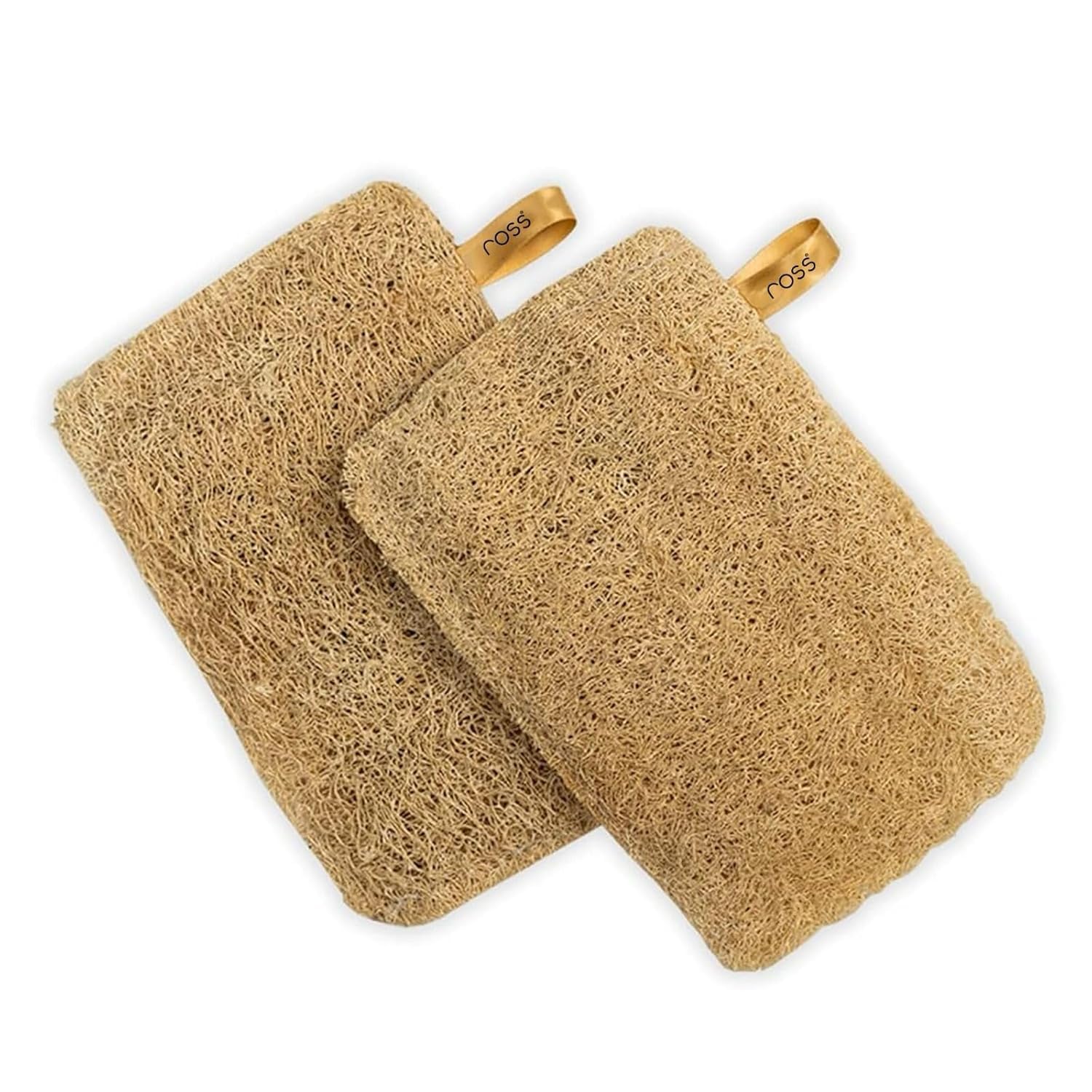 Ross Natural Sun-Dried Loofah, Organic Exfoliating Bath Sponge & Body Scrubber for Men & Women, Deep Cleansing Luffa for Shower, Skincare & Body Care, Eco-Friendly & Biodegradable (Pack of 2)-picture-54