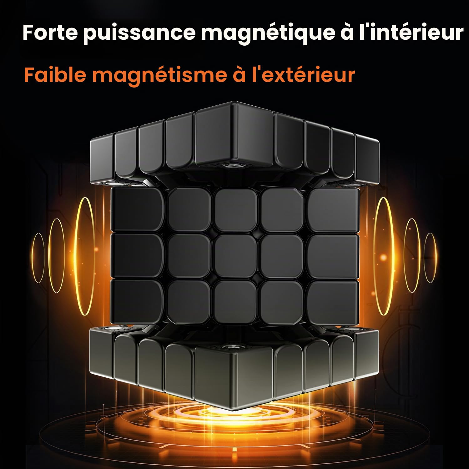 GAN562 M 5x5 Speed Cube, Cubo Magico Magnetico, Struttura a Doppio Strato Anti-Pop per Bambini, Adolescenti e Adulti per Allenamento, Competizioni, Regali di Natale (Frost Coated)
