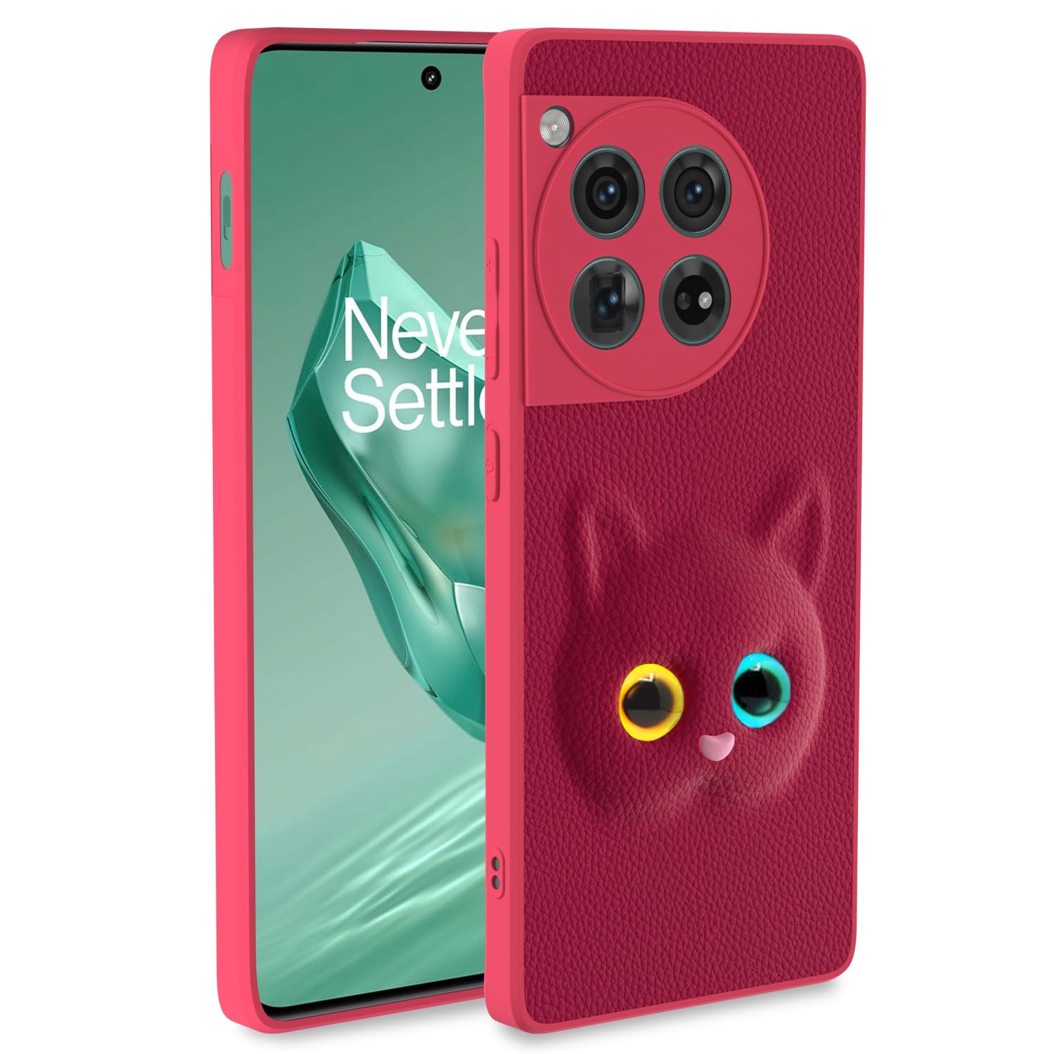 Pikkme OnePlus 12 5G Back Cover for Girls | Cute Cat Leather Finish | Soft TPU | Case for OnePlus 12 5G (Pink) (B0D5CRWDWJ) Amazon Price History, Amazon Price Tracker